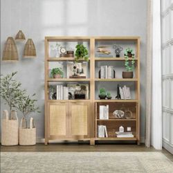 BRAND NEW IN BOX SET OF 2 BOOKCASE