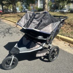 Bob Pro Duallie Double Jogger Stroller With Hand Break 
