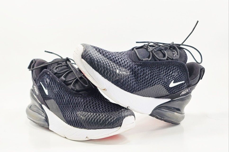 Nike Air Max 270 Shoes Black White Kids Size 13C Boys Sneakers AO2372-001 Youth