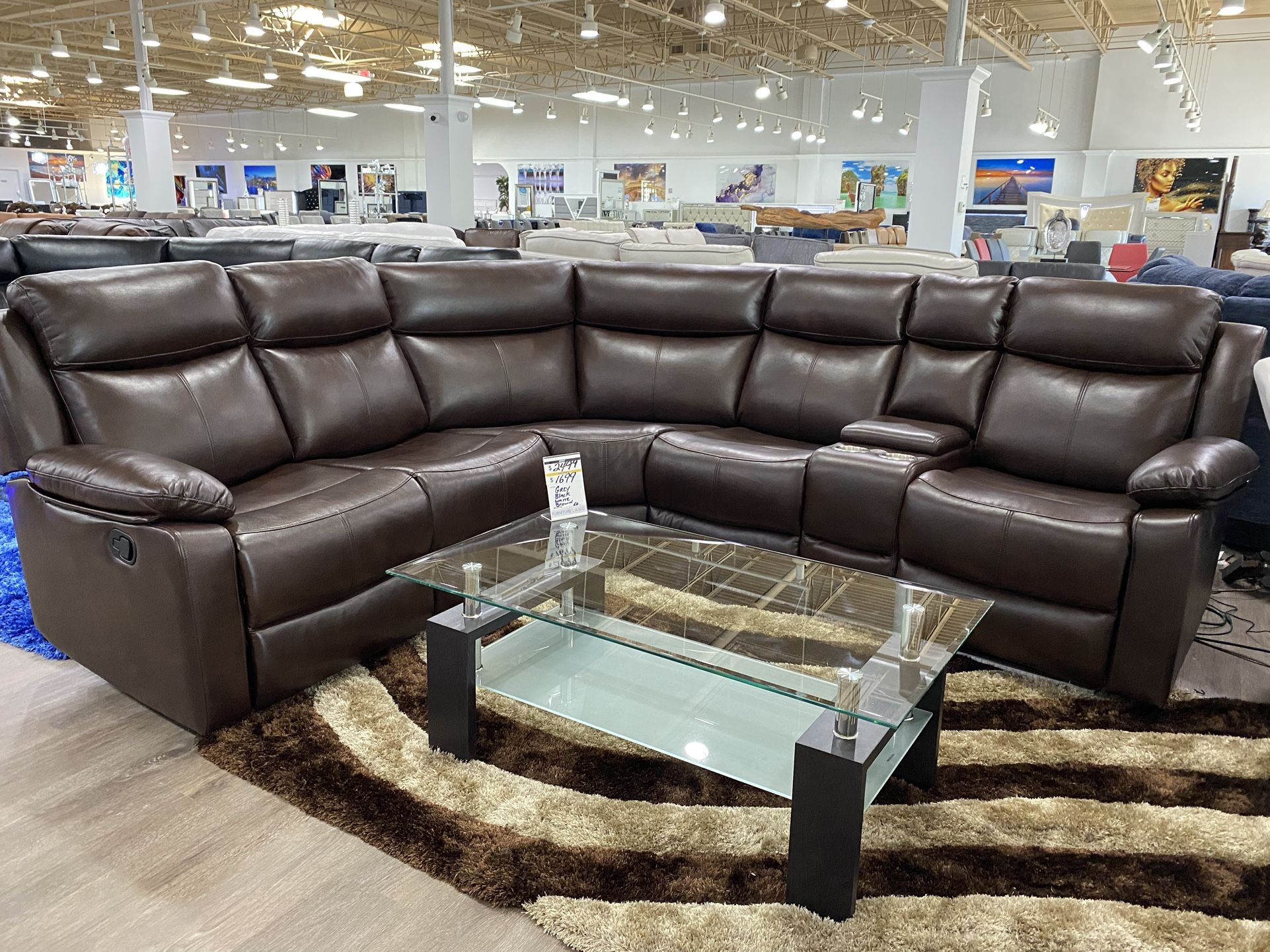 MANUAL RECLINING SECTIONAL LIVING ROOM SET ON SALE PRE BLACK FRIDAY JUEGO DE SALE SECCIONAL EN VENTA ENDS 11/25!!!***
