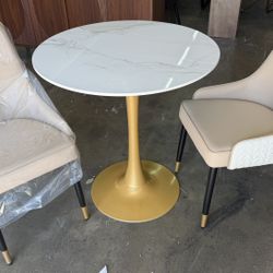 New assembled set of 3, 1 dining table L30in X H31in , 2 chairs 