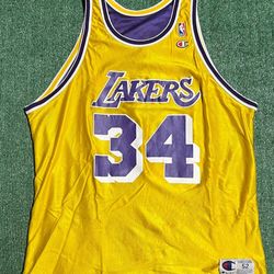 Champion Lakers Shawuille O’ Neal Jersey Sz 2XL 52