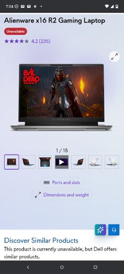 Alienware x16 R2 Gaming Laptop