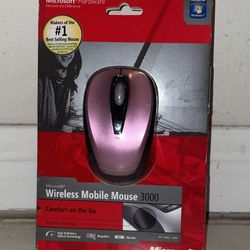 Pink Wireless Mouse 3000