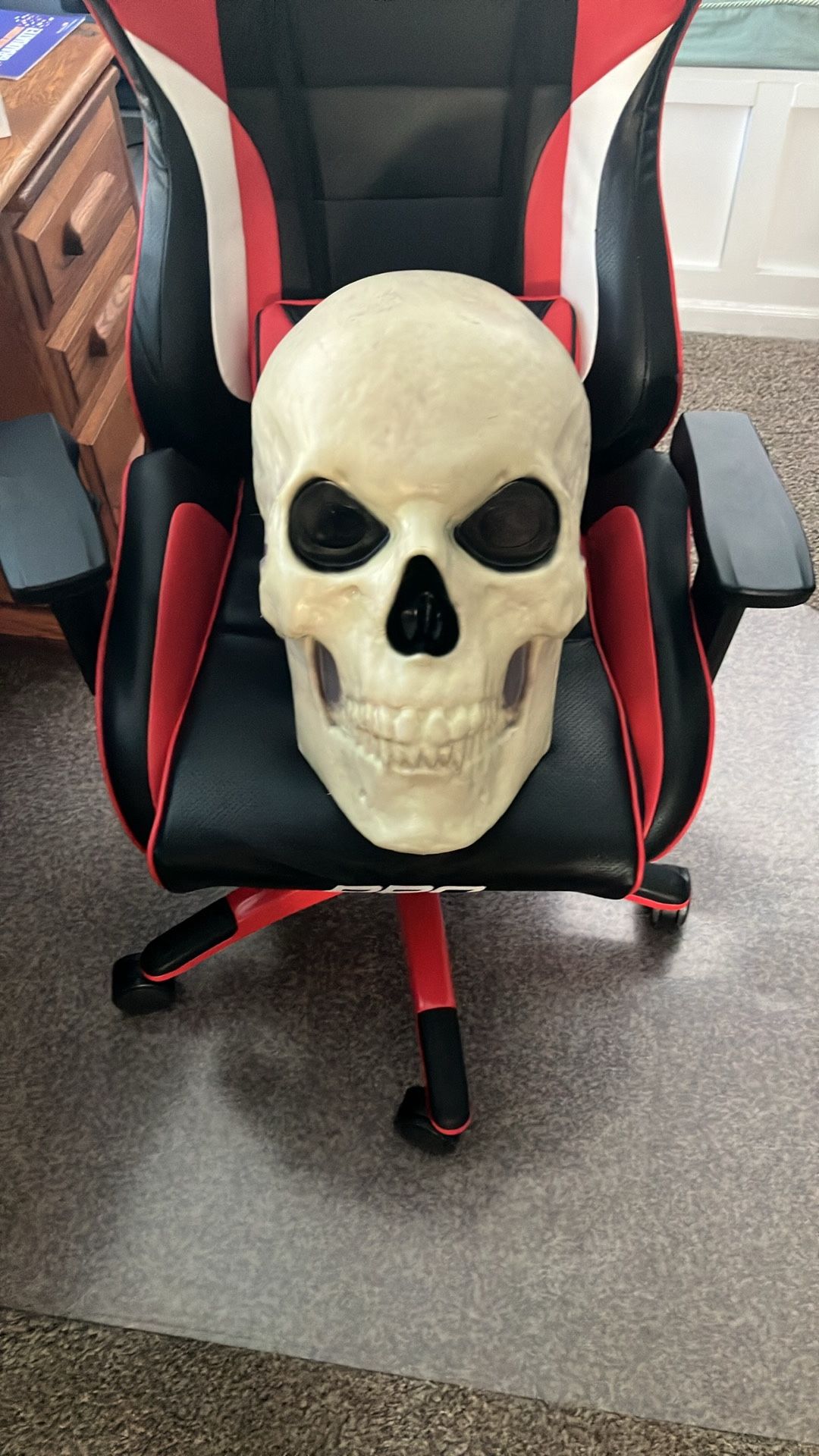 Halloween 12ft Skeleton Skull Only Brand New