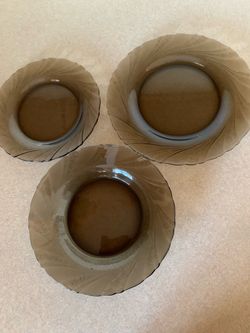 15-Black glass plates . used .