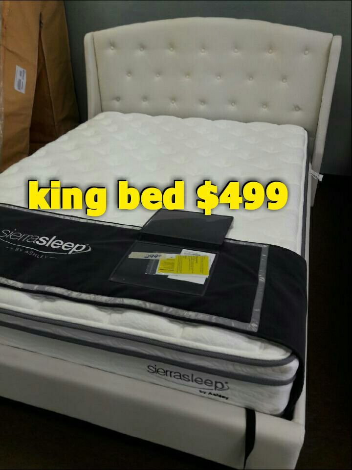 King bed and mattress