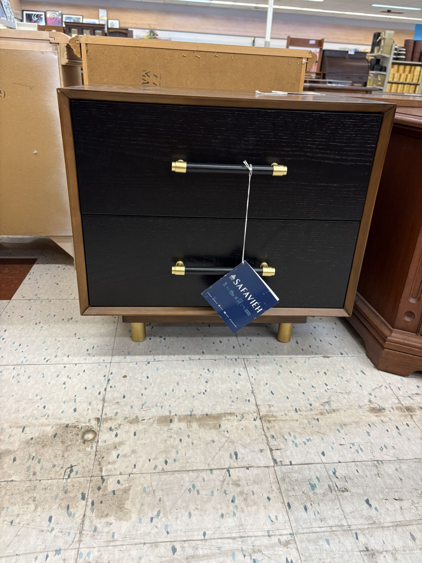 Brand New Safavieh 2 Drawer Nightstand
