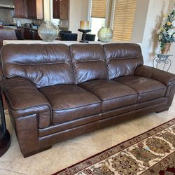 Leather Sofa And Loveseat Set 
