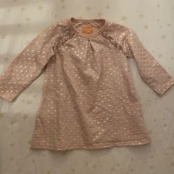 HARPER CANYON long sleeve dress with silver foil hearts