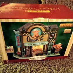 Lemax Clifton's butcher shop coventry cove lighted building