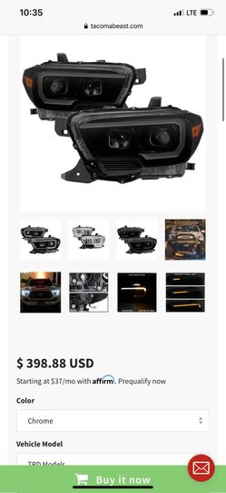 Toyota Tacoma headlights