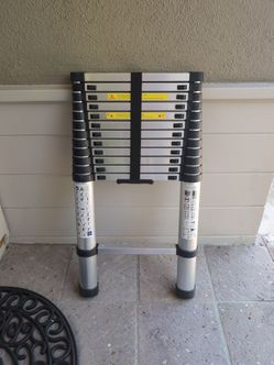 12.5-Ft aluminum telescoping ladder