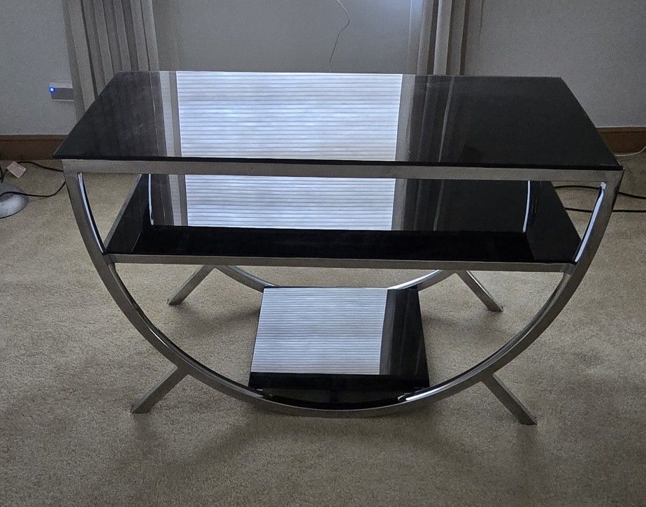 Glass TV stand