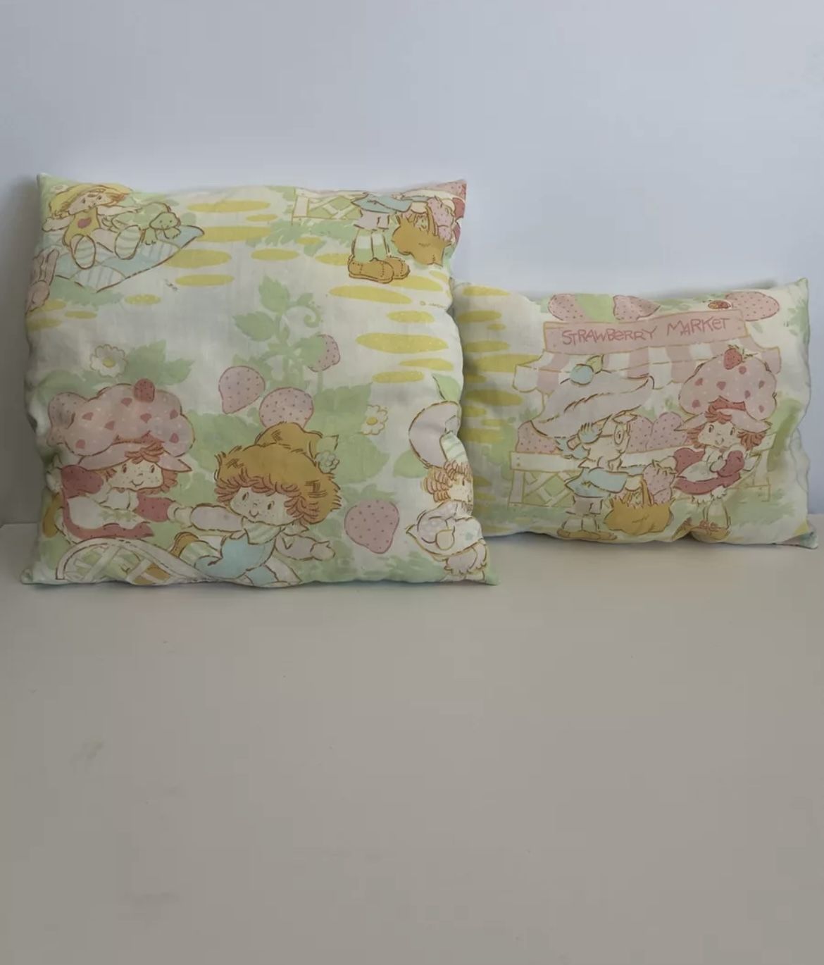 Vintage Strawberry Shortcake Pillows Strawberry Market American Greetings