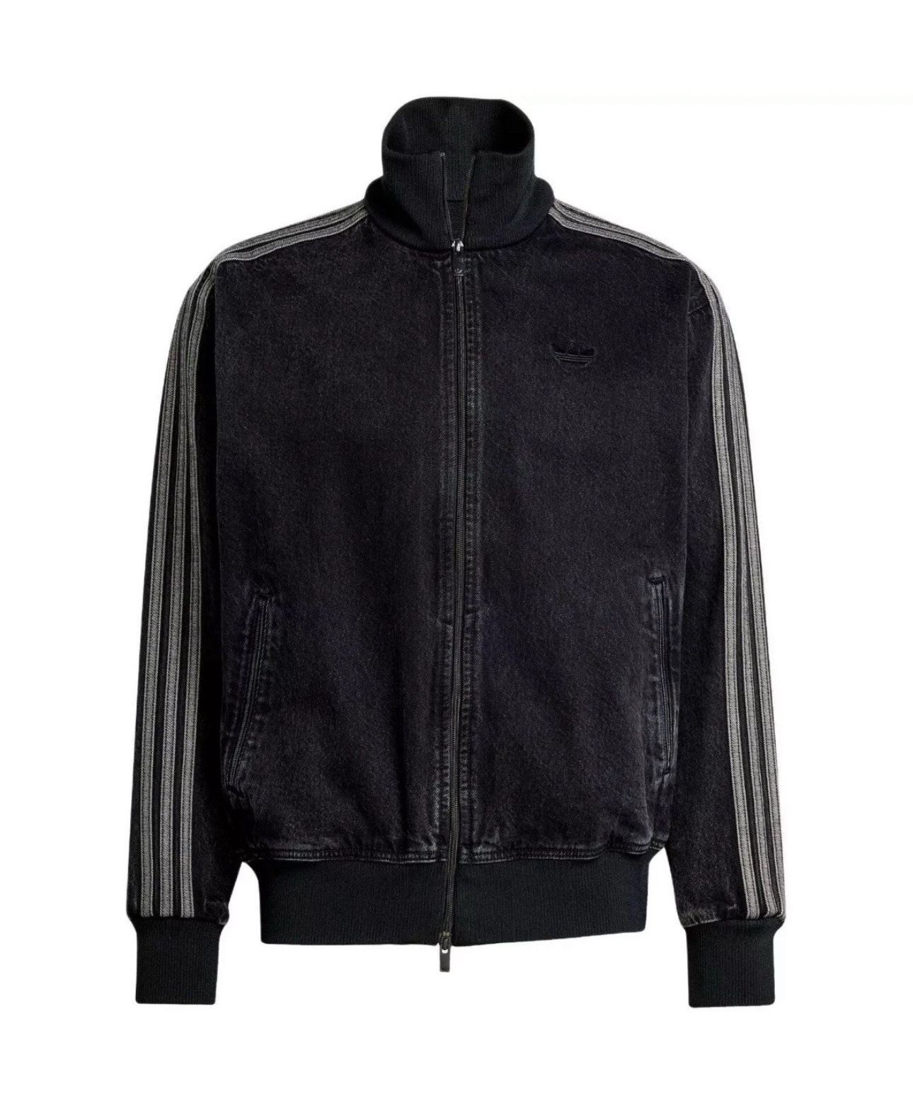 Adidas Originals Adicolor Denim Firebird Track Top Black JC6717 Men Size S, XL, M Rare