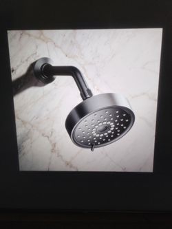 Kohler purist showerhead 3-function in vibrant brushed graphite