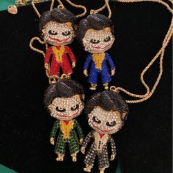Betsey Johnson Crystal choker necklaces