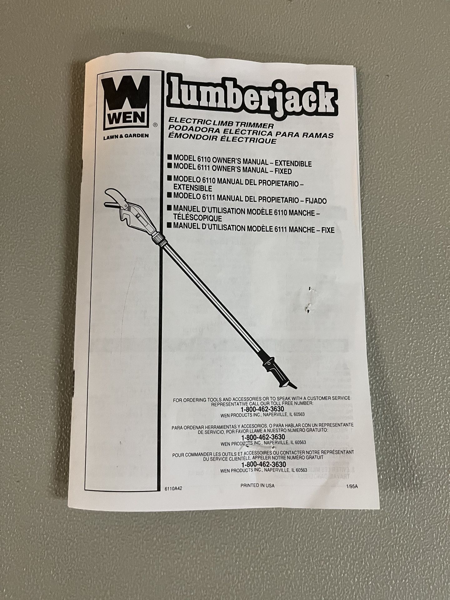 Wen Lumberjack Electric Limb Trimmer