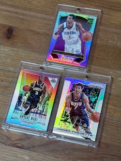 NBA Prizm & Select Holo Basketball Cards Lot of 3