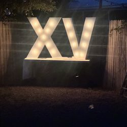 XV Sign Lights 