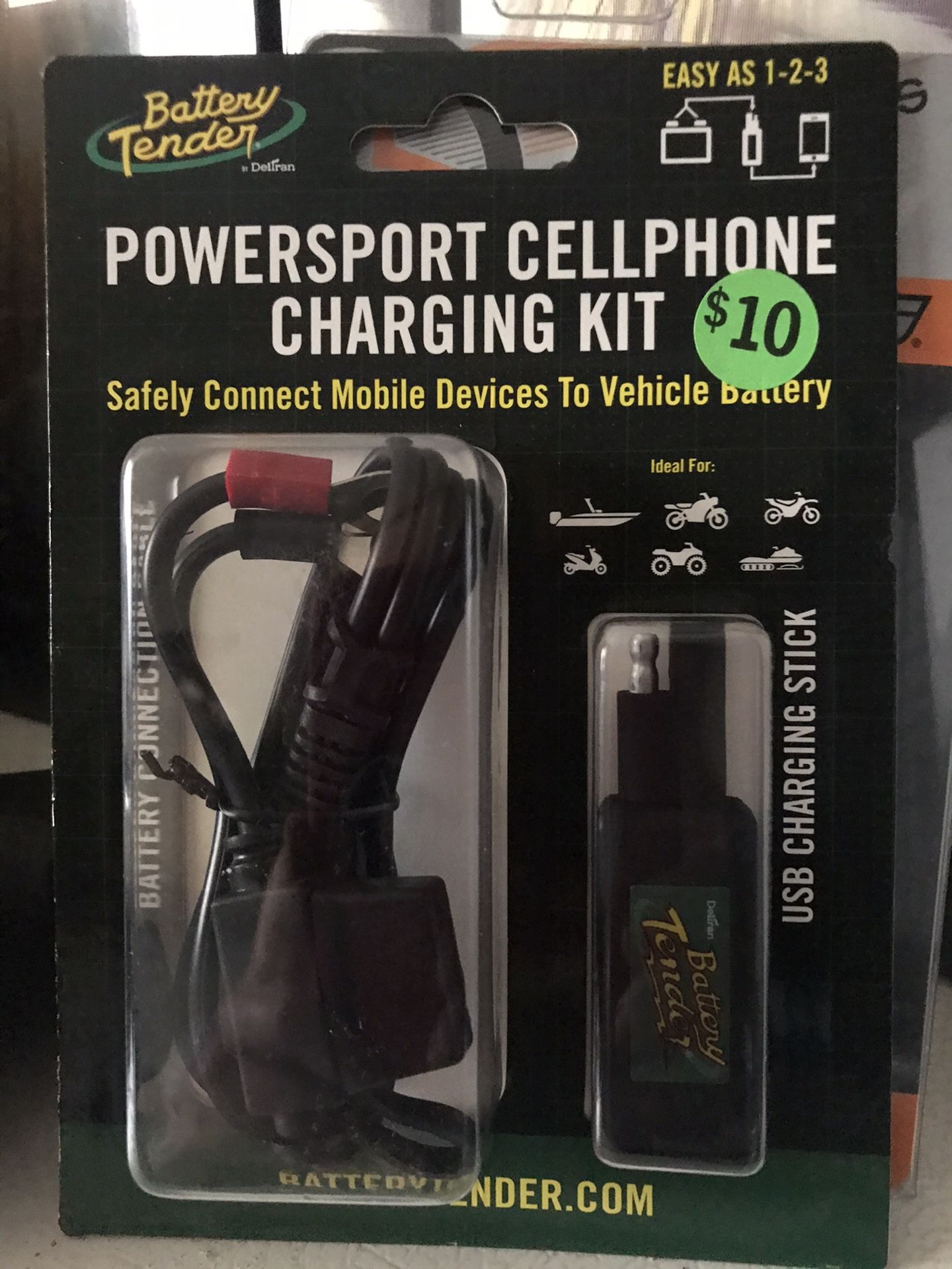 NEW- Powersport cellphone charging kit