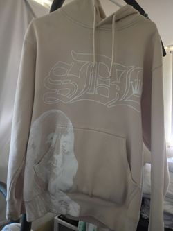 New Skysdalimit Graphic Pullover Hoodie Beige