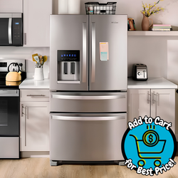 Whirlpool 36-Inch Wide French Door Bottom Mount Refrigerator - 25 cu. ft.