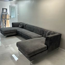 Beautiful Grey Couch