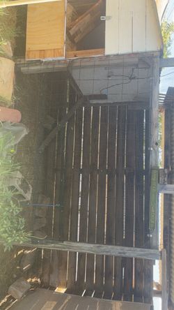 🐣🛝Outdoor Chicken Coop with Wire Mesh Run