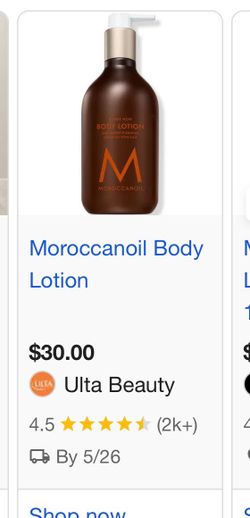 Moroccanoil oud mineral body lotion 10 dollars