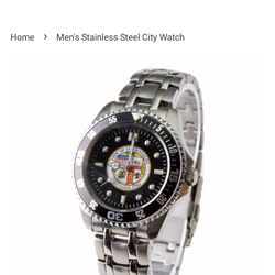 Men’s stainless steel LA watch
