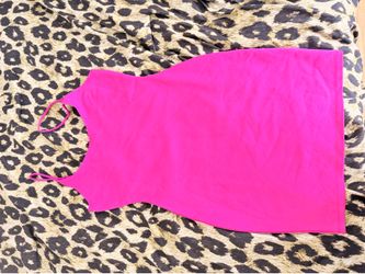 Pink slim dress