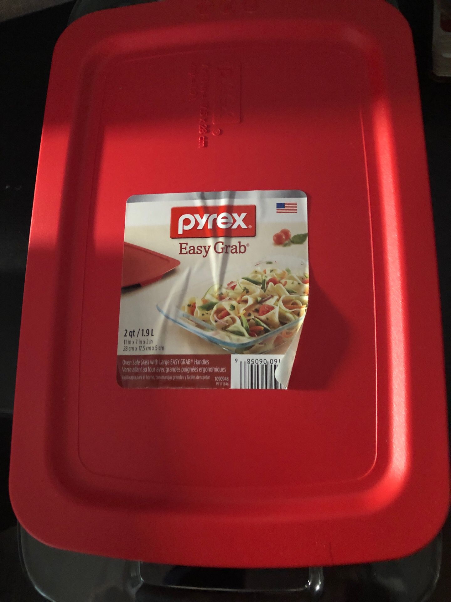 Pyrex glass pan with lid ** New