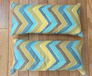 Two (2) Storehouse Rectangular Pillows Duck Down 27” x 14”