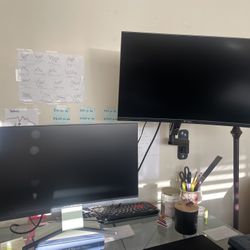 Computer Setup with Monitors 