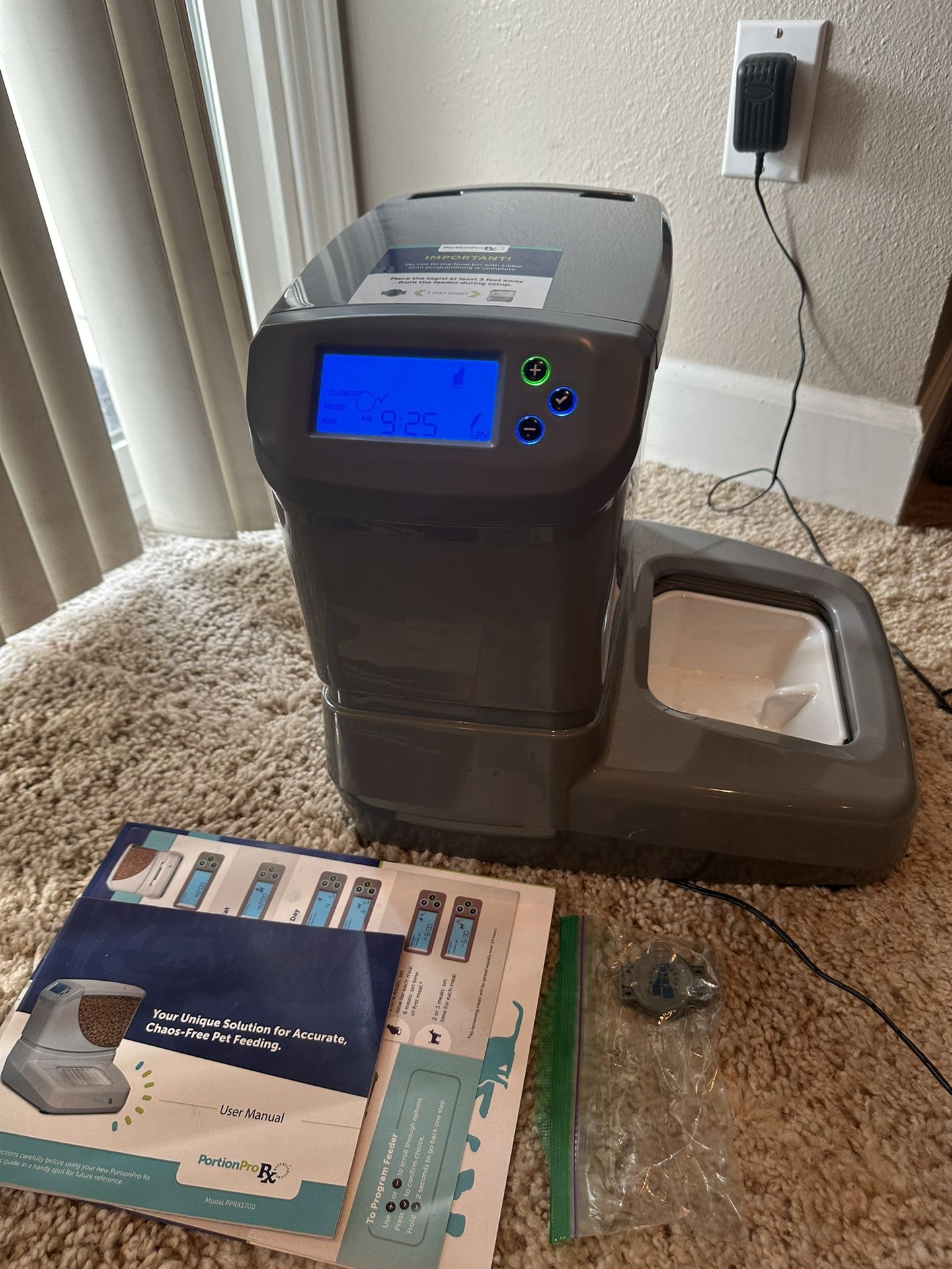 PortionPro Rx Automatic Pet Feeder with active RFID Technology