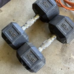 Set Of dumbbells 45s