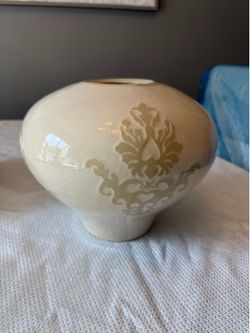 Ceramic Vase with raised decorative motif