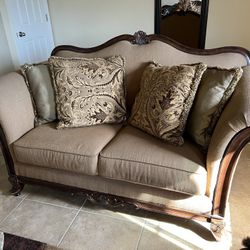 Barely Used Victorian Style Loveseat 