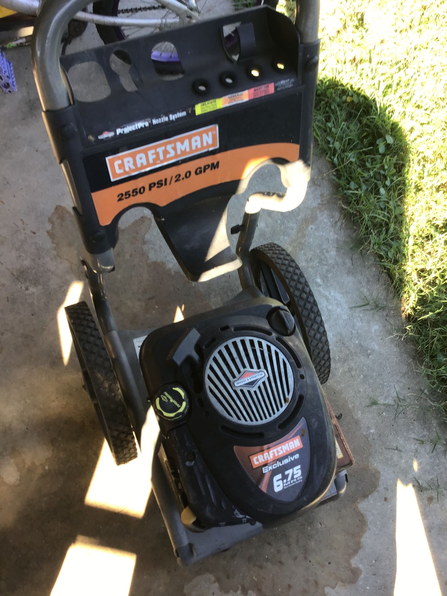 Briggs & Stratton Craftsman Pressure Motor No Pressure Washer Pump Just Motor