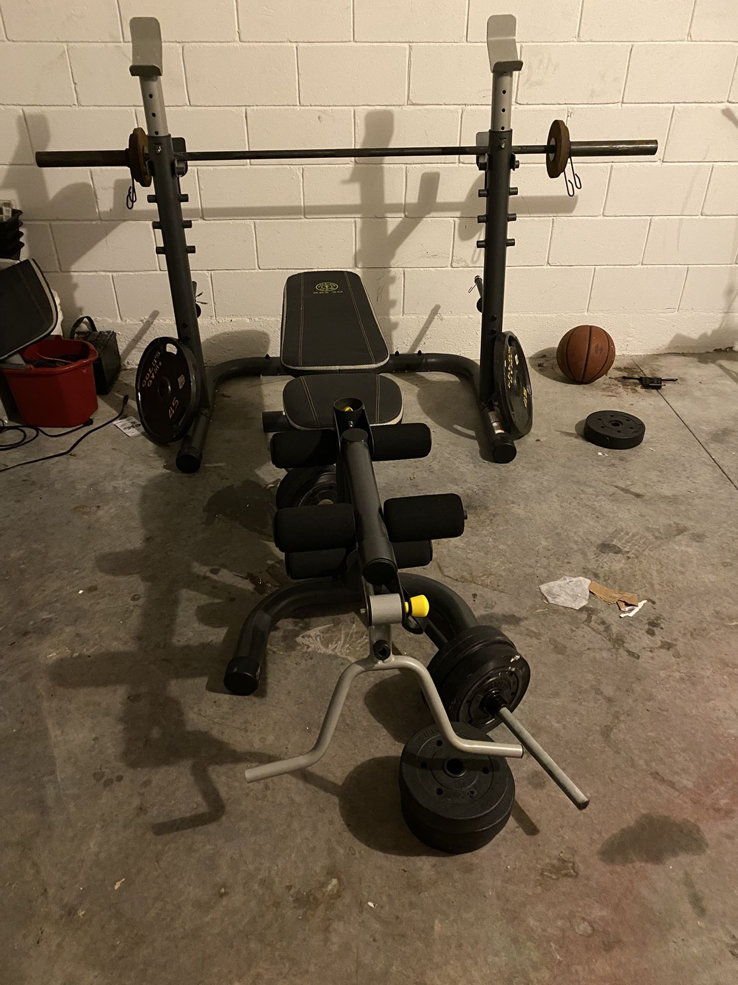 Golds Gym Bench Press With Weights