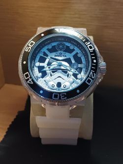 Invicta 39707 Men's Star Wars Stormtrooper Silicone Strap Watch