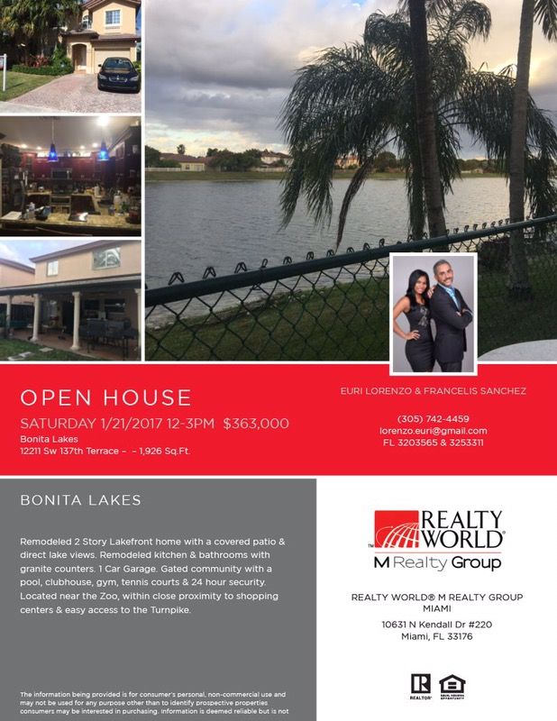 ****OPEN HOUSE***** KENDALL AREA