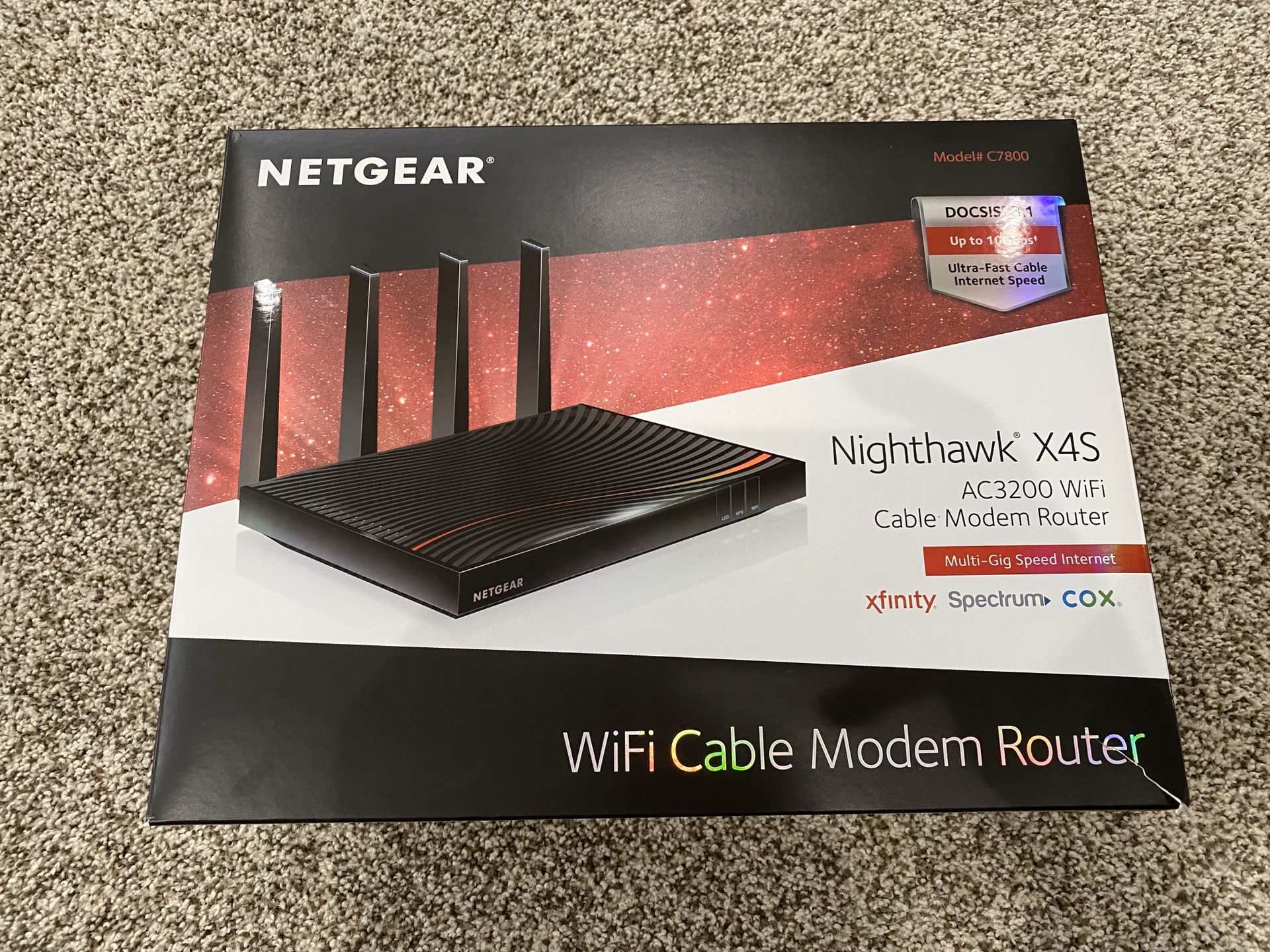 Barely used Netgear Nighthawk AC3200 Cable Modem Router
