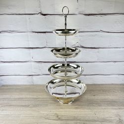 International Silver Co Tiered Serving Tray Stand