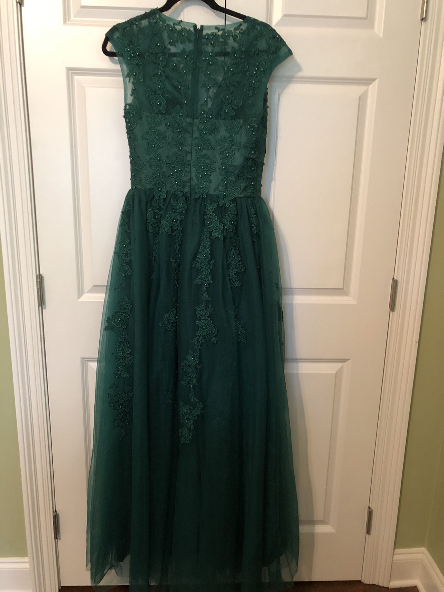 Hunter Green Bridesmaid Dress For Sale