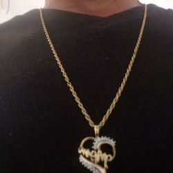 14k Chain 10k Pendant
