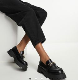 ASOS DESIGN Masterpiece chunky loafer in black