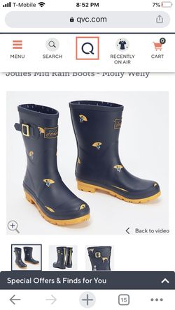 Joleus rain boots size 8 new